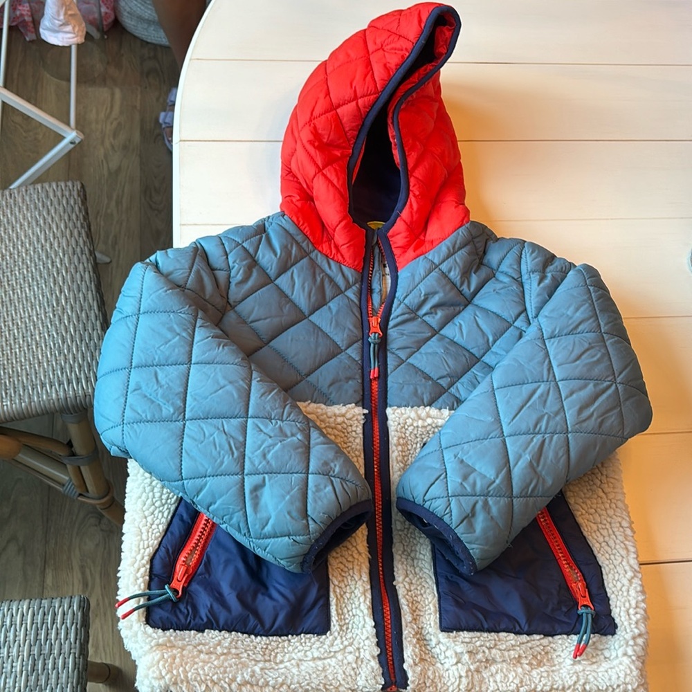 Mini Boden boys Borg Mix jacket (size 7/8)